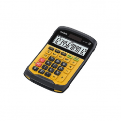 Calculator de birou Casio, rezistent la apa si praf, 12 digits, portocaliu