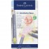 Creioane Colorate Aquarelle 12 Culori Pastel Goldfaber Cutie Metal Faber Castell