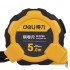 Ruleta din otel Deli Tools 5m / 19mm, Galben