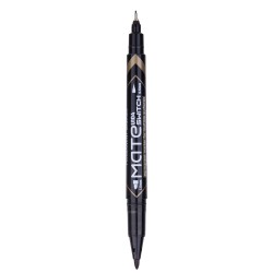 Marker Cd 2 Capete 0.5/1mm, Deli, Negru