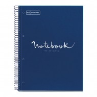 Caiet 1 A5 80 file 90gr linii Emotions Navy Bluee MR