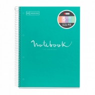 Caiet 5 A4 120 file 90gr linii Emotions Turquoise MR