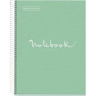 Caiet 5 A4 120 file 90gr linii Emotions Mint MR