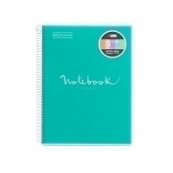 Caiet 5 A4 120 file 90gr PP linii Emotions Turquoise MR