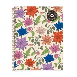 Caiet 4 A4 120 file patr ECO FLOWERS VINT.LILY MR