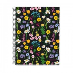 Caiet 4 A4 120 file linii FLOWERS WILDFLOWERS MR