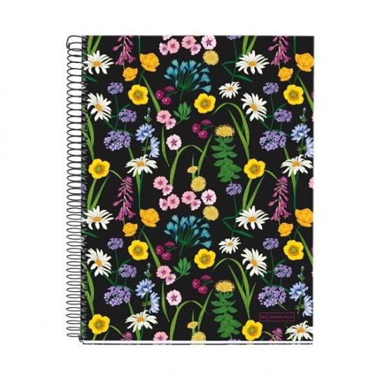 Caiet 4 A4 120 file patr FLOWERS WILDFLOWERS MR