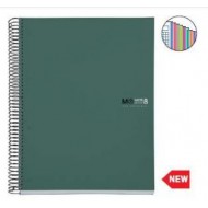 Caiet 8 A5 200 file linii PP Green MR