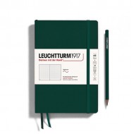 CAIET A5 PUNCTAT COP. FLEXIBILA VERDE PADURE LEUCHTTURM