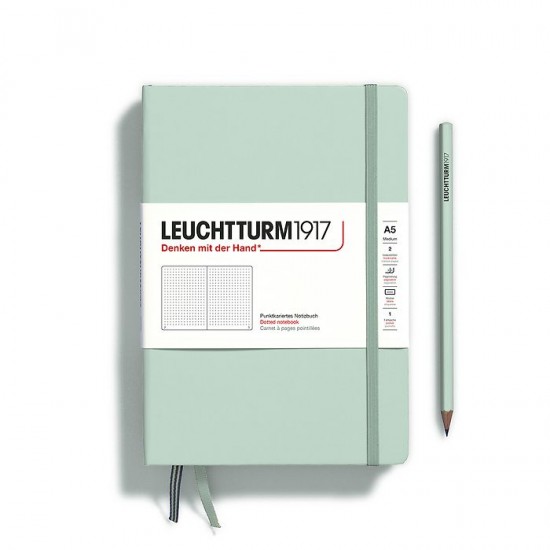 CAIET A5 PUNCTAT COP. RIGIDA VERDE MENTA LEUCHTTURM