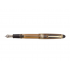 Stilou Custom 823, Pilot, varf mediu/fin, corp maro transparent