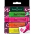 TEXTMARKER SET 4 SUPERFLUORESCENT GEN Z CUTIE CARTON FABER-CASTELL	