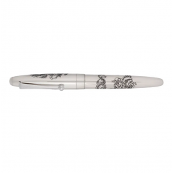 Stilou Silver Dragon, Pilot, varf fin, corp argintiu
