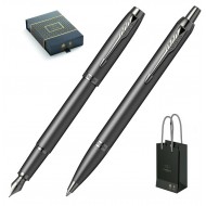 Set Stilou + Pix Parker IM Royal Monochrome Titanium GMT