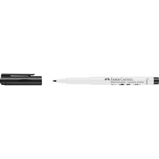 MARKER TEXTIL SLIM VARF ROTUND NEGRU FABER-CASTELL MARKER TEXTIL SLIM VARF ROTUND NEGRU FABER-CASTELL