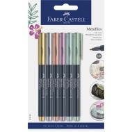 MARKER METALLICS SET 6 BUC FABER-CASTELL