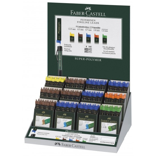 DISPLAY 144 BUC MINE CREION SUPER-POLYMER FABER-CASTELL DISPLAY 144 BUC MINE CREION SUPER-POLYMER FABER-CASTELL