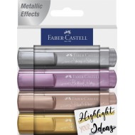 TEXTMARKER SET 4 METALIZAT II FABER-CASTELL