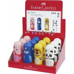 ASCUTITOARE SIMPLA CU RADIERA ANIMALE FABER-CASTELL