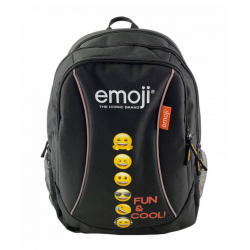 Ghiozdan EMOJI CLASIC SCOLAR negru FUN