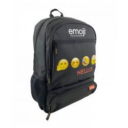 Ghiozdan EMOJI CLASIC SCOLAR negru Hello