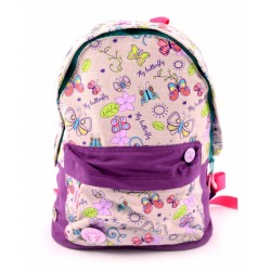 Ghiozdan Teens violet-multicolor Fly Butterfly