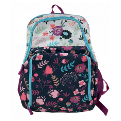 Ghiozdan Teens violet-multicolor Floral