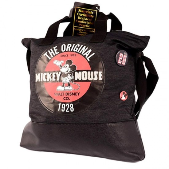 GEANTA DE UMAR MICKEY DENIM NEGRU VINTAGE PIGNA