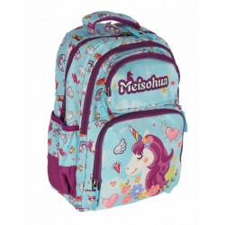 GHIOZDAN CLASA 0 UNICORN BLUE MOV 4 FERMOARE PIGNA