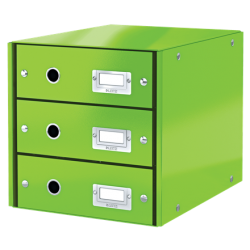 CABINET 3 SERTARE VERDE CLICK&STORE LEITZ