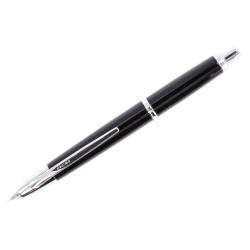 Stilou Capless Decimo Rhodium, Pilot, varf mediu, corp negru