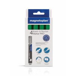 Marker whiteboard MAGNETOPLAN verde 4/set
