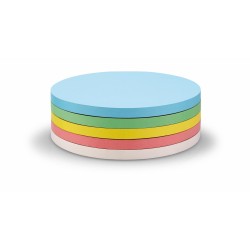 Carduri comunicare MAGNETOPLAN adezive rotunde diam 140 mm, 250 buc/set, 5 culori asortate