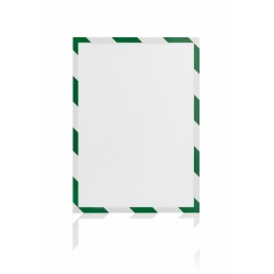 Folie magnetica MAGNETOPLAN rama alb/verde, A4, 5 buc/set