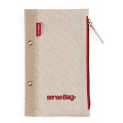 ETUI SenseBag cu fermoar si perforatii crÃ¨me