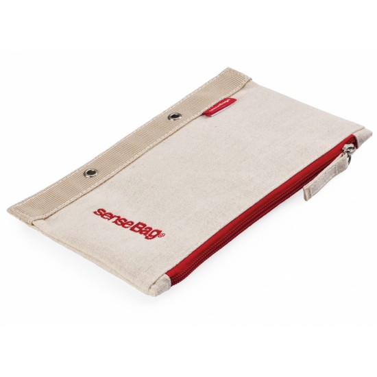 ETUI SenseBag cu fermoar si perforatii crÃ¨me