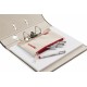 ETUI SenseBag cu fermoar si perforatii crÃ¨me