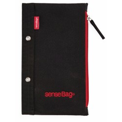 ETUI SenseBag cu fermoar si perforatii negru