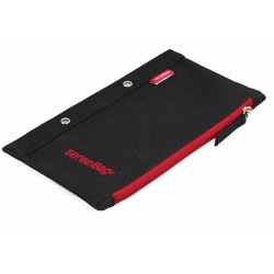 ETUI SenseBag cu fermoar si perforatii negru