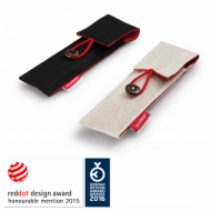 ETUI Sensebag pentru 2 instrumente de scris negru