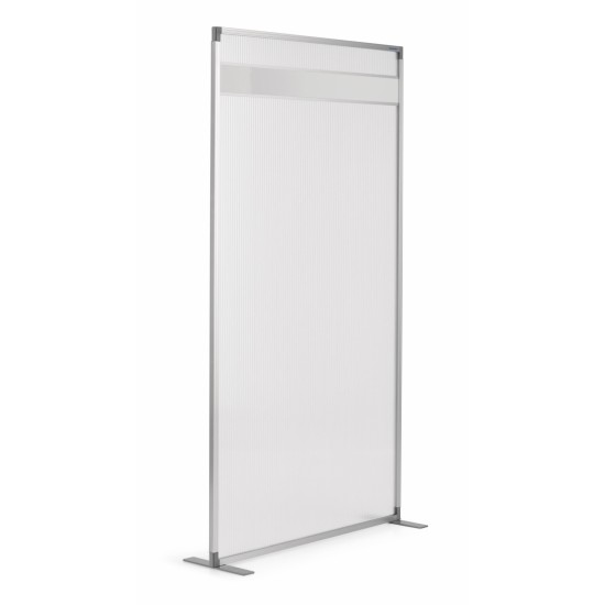 Panou despartitor MAGNETOPLAN acrilic, 1800x1000x500 mm si banda magnetica