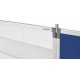 Panou despartitor MAGNETOPLAN acrilic, 1800x1000x500 mm si banda magnetica