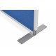 Panou despartitor MAGNETOPLAN textil, 1800x1250x500 mm, albastru