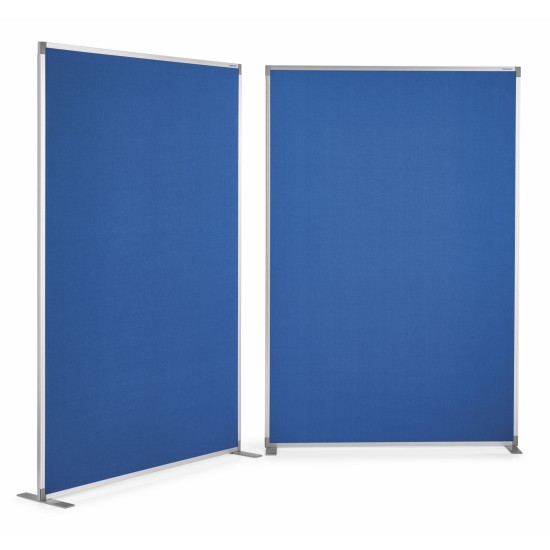 Panou despartitor MAGNETOPLAN textil, 1800x1250x500 mm, albastru