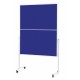 Panou prezentare MAGNETOPLAN mobil PLIABIL 1200 x 1500 mm, rama alba, dubla fata albastra Panou prezentare MAGNETOPLAN mobil PLIABIL 1200 x 1500 mm, rama alba, dubla fata albastra