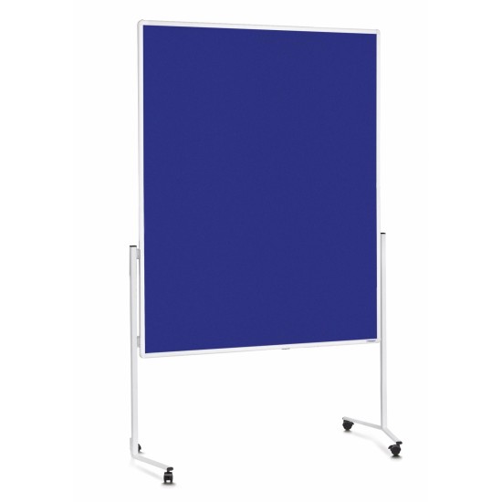 Panou prezentare MAGNETOPLAN mobil 1200x1500 mm, rama alba, dubla fata albastra Panou prezentare MAGNETOPLAN mobil 1200x1500 mm, rama alba, dubla fata albastra