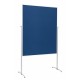 Panou prezentare MAGNETOPLAN mobil 1200 x 1500 mm, rama aluminiu, dubla fata albastra