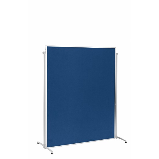 Panou prezentare MAGNETOPLAN mobil 1200 x 1500 mm, rama aluminiu, dubla fata albastra