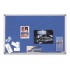 Panou textil MAGNETOPLAN SP rama aluminiu, 1500 x 1000 mm, albastru