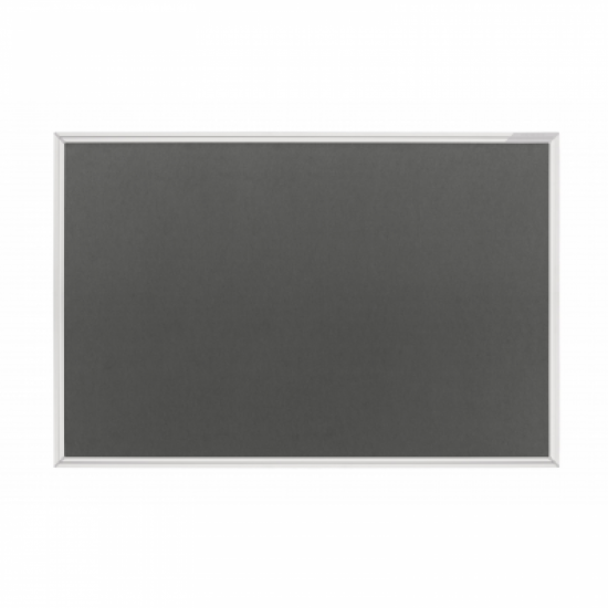 Panou textil MAGNETOPLAN SP rama aluminiu, 1500 x 1000 mm, gri
